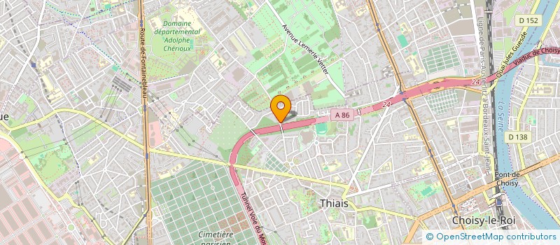 localisation de l'entreprise MADAME KHADIJA KASSOU  THIAIS