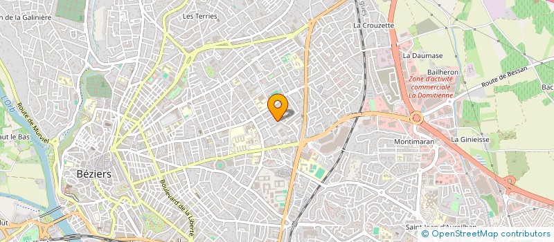localisation de l'entreprise MADAME KHADIJA LABJAOUI  BEZIERS