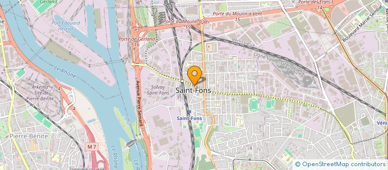 localisation de l'entreprise MADAME KHADIJA LAHJAR  SAINT-FONS