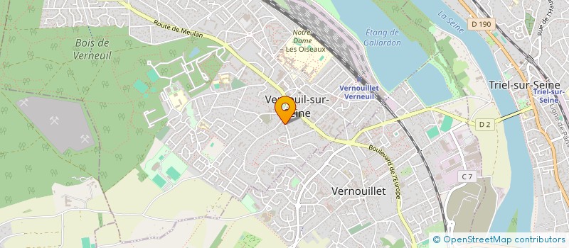 localisation de l'entreprise MADAME KHADIJA LANHAR  VERNEUIL-SUR-SEINE