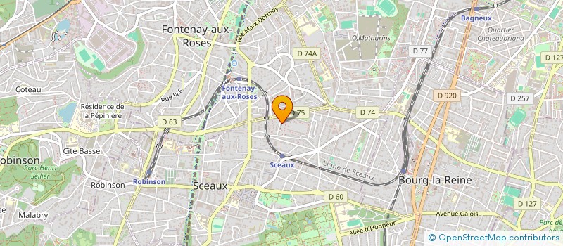 localisation de l'entreprise MADAME KHADIJA MAHAT à SCEAUX