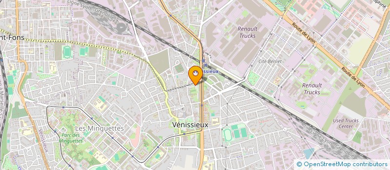 localisation de l'entreprise MADAME KHADIJA MANSOURI  VENISSIEUX