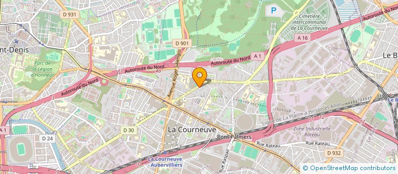 localisation de l'entreprise MADAME KHADIJA MBARCHI à LA COURNEUVE