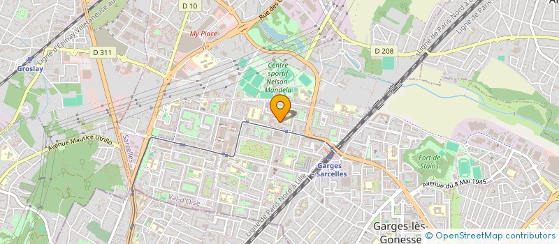 localisation de l'entreprise MADAME KHADIJA MOUSSI  SARCELLES