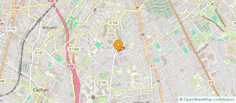 localisation de l'entreprise MADAME KHADIJA N DICHI  VILLEJUIF