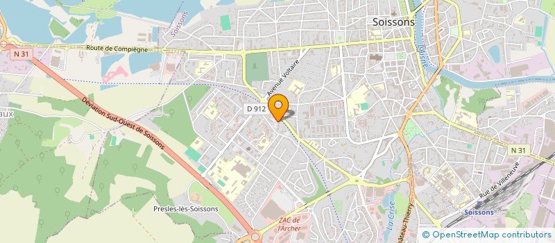 localisation de l'entreprise MADAME KHADIJA NACEUR à SOISSONS