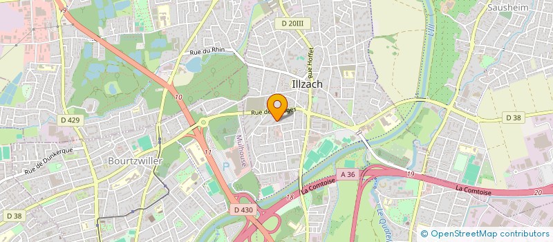 localisation de l'entreprise MADAME KHADIJA NAINIAA  ILLZACH