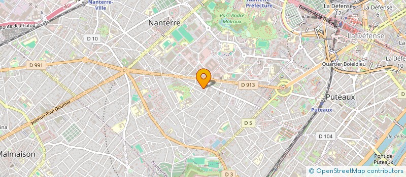 localisation de l'entreprise MADAME KHADIJA OUAFI  NANTERRE