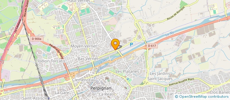 localisation de l'entreprise MADAME KHADIJA OUALI  PERPIGNAN