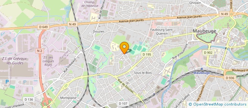 localisation de l'entreprise MADAME KHADIJA SOUAKER  MAUBEUGE