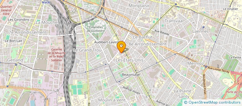 localisation de l'entreprise MADAME KHADIJA TOUGHRAI  LYON