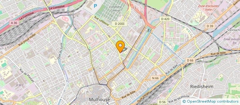 localisation de l'entreprise MADAME KHADIJA YALINE  MULHOUSE