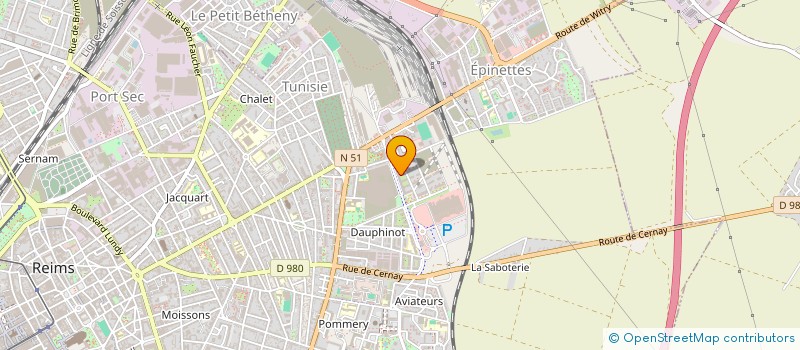 localisation de l'entreprise MADAME KHADIJA ZEROUALI  REIMS