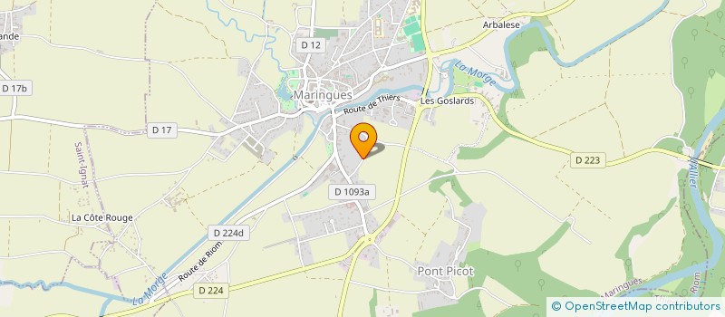 localisation de l'entreprise MADAME KHADIJA ZINE  MARINGUES