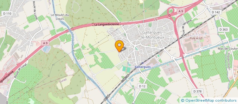 localisation de l'entreprise MADAME KHADIJA ZOUAGUI  GALLARGUES-LE-MONTUEUX