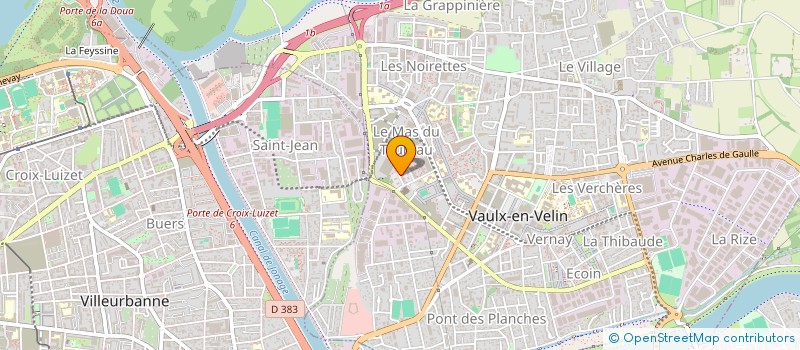 localisation de l'entreprise MADAME KHADJIDJA BENADDA  VAULX-EN-VELIN