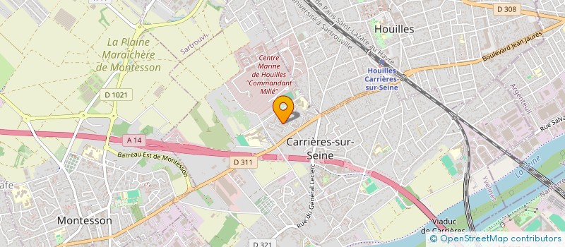 localisation de l'entreprise MADAME KHADOUJ CHAHIRI  CARRIERES-SUR-SEINE