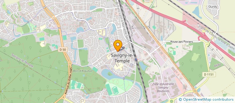 localisation de l'entreprise MADAME KHADRA AMARA  SAVIGNY-LE-TEMPLE