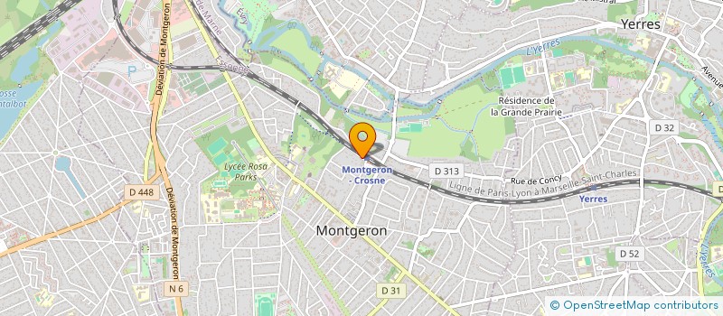 localisation de l'entreprise MADAME KHADY CISSE  MONTGERON