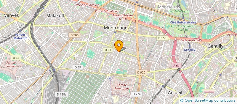 localisation de l'entreprise MADAME KHADY DIALLO  MONTROUGE