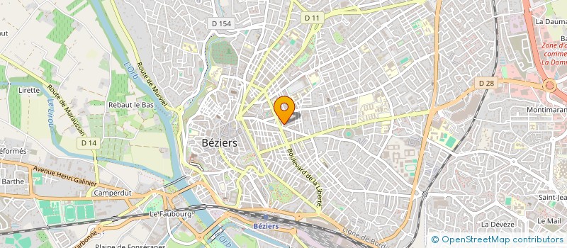 localisation de l'entreprise MADAME KHADY DIOP  BEZIERS