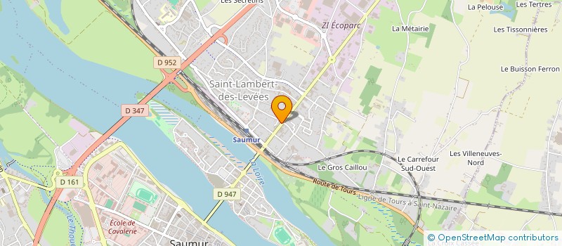 localisation de l'entreprise MADAME KHADY DIOUF  SAUMUR