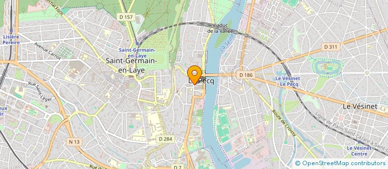 localisation de l'entreprise MADAME KHADY MANGANE  LE PECQ