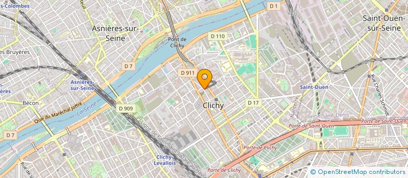 localisation de l'entreprise MADAME KHALEDA YASMIN à CLICHY