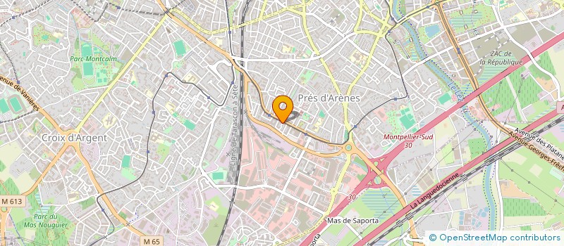localisation de l'entreprise MADAME KHALIDA BENADDI à MONTPELLIER