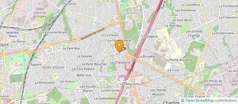 localisation de l'entreprise MADAME KHALIDA KHERBOUCHE  CHAMBRAY-LES-TOURS