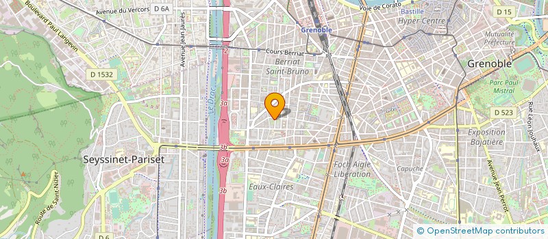 localisation de l'entreprise MADAME KHALISSA CHEBOUBA  GRENOBLE