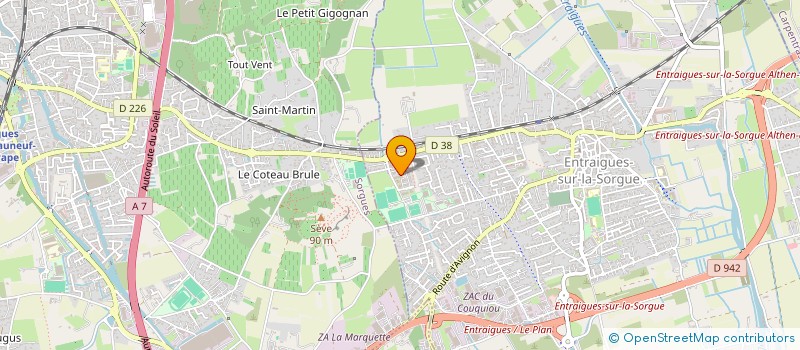 localisation de l'entreprise MADAME KHAMSSA LARBI CHAHT  ENTRAIGUES-SUR-LA-SORGUE