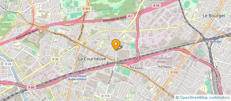 localisation de l'entreprise MADAME KHAOULA BENARAOUR à LA COURNEUVE