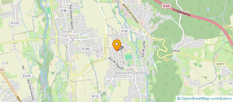 localisation de l'entreprise MADAME KHAOULA OUDIR  BARBAZAN-DEBAT