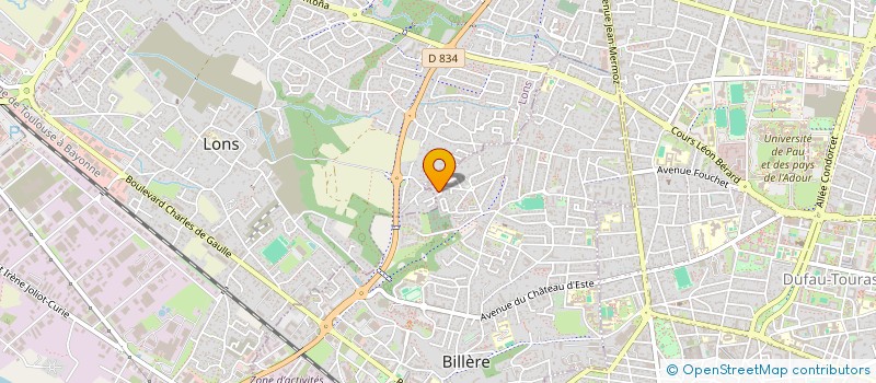 localisation de l'entreprise MADAME KHATEREH AHMADI AMIR ABADI  BILLERE