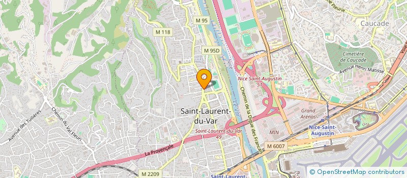 localisation de l'entreprise MADAME KHAVA AOUCHEVA à SAINT-LAURENT-DU-VAR