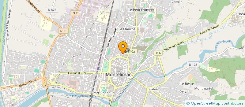 localisation de l'entreprise MADAME KHAWLA BOUTEKHCHACHETE  MONTELIMAR