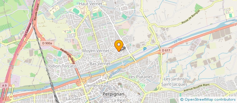 localisation de l'entreprise MADAME KHAYRA DJEBLI à PERPIGNAN