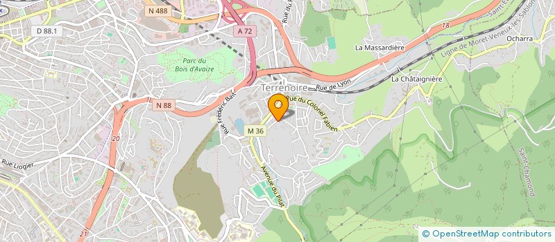 localisation de l'entreprise MADAME KHAYRA KERROUZI  SAINT-ETIENNE