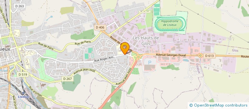 localisation de l'entreprise MADAME KHEDIDJA FERGANI  LISIEUX