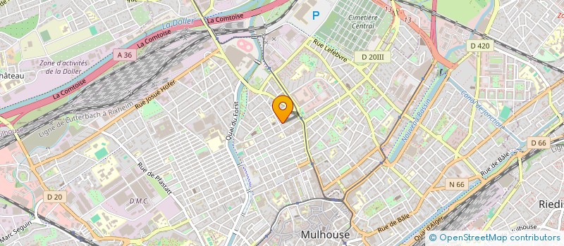 localisation de l'entreprise MADAME KHEDIDJA HAIGOUNA  MULHOUSE