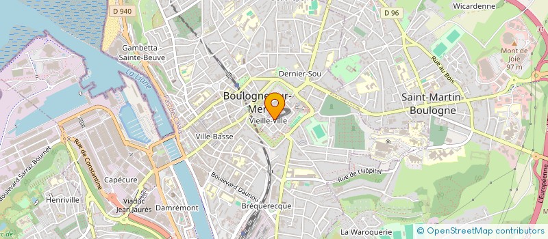 localisation de l'entreprise MADAME KHEDOUDJA DJOUDI  BOULOGNE-SUR-MER