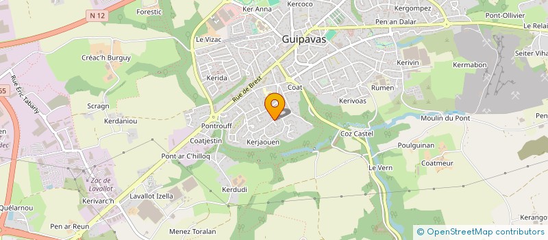 localisation de l'entreprise MADAME KHEIRA ACED  GUIPAVAS