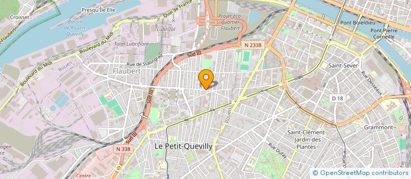 localisation de l'entreprise MADAME KHEIRA BELAOUIDET  LE PETIT-QUEVILLY