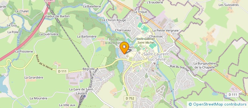 localisation de l'entreprise MADAME KHEIRA BELGHACHEM  SAINT-LAURENT-SUR-SEVRE