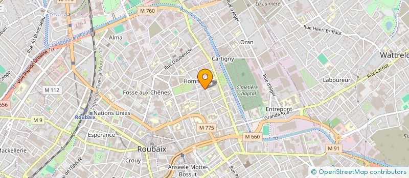 localisation de l'entreprise MADAME KHEIRA BELLOUA  ROUBAIX