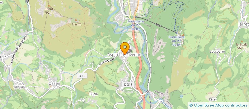 localisation de l'entreprise MADAME KHEIRA BETTAYEB  ASPIN-EN-LAVEDAN