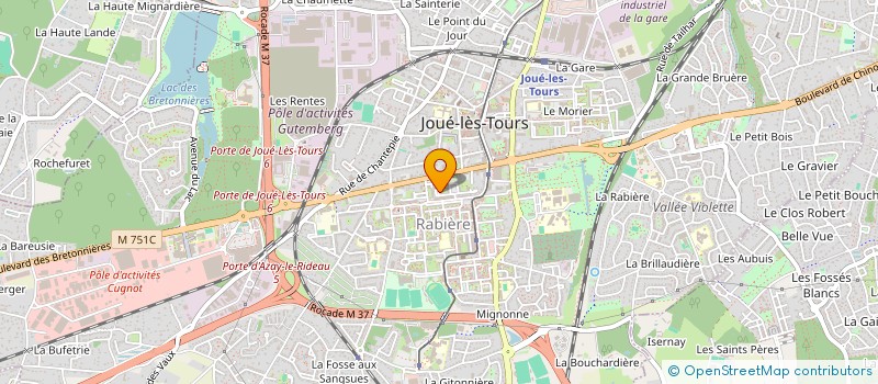 localisation de l'entreprise MADAME KHEIRA MEGHRAOUI  JOUE-LES-TOURS