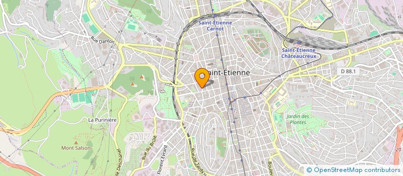 localisation de l'entreprise MADAME KHELIDA BABA  SAINT-ETIENNE