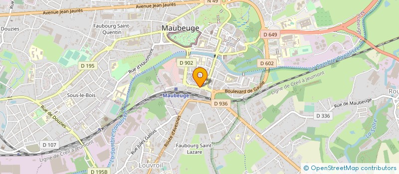 localisation de l'entreprise MADAME KHELOUDJA HARICHE  MAUBEUGE